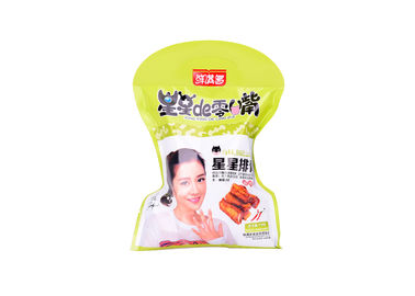 China Gewohnheit stempelschnitt Taschen, BOPP lamellierte Snack-Food-Verpackentaschen-Feuchtigkeitsbeständigkeit fournisseur