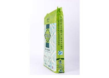 China Pp. gesponnene Plastikverpackungsmaterialien für Nahrungsmittel-/Reis-Verpackung sackt Seitenkeil 15kg ein fournisseur