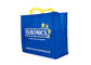 Quadratische untere blaue faltbare gesponnene Einkaufstaschen für Einkaufseco freundlich fournisseur
