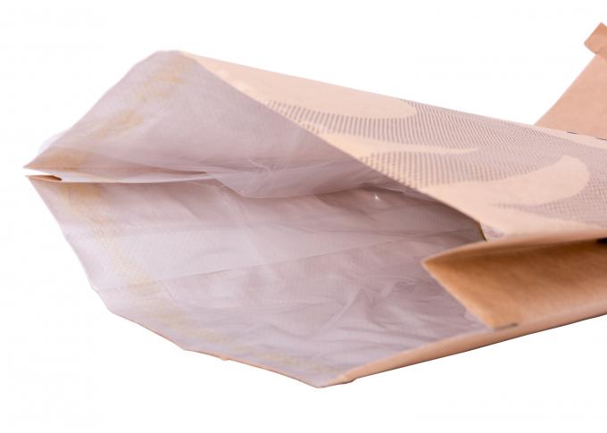 PET gezeichnete Kraftpapier-Nahrungsmittelgrad-Taschen mit Heißsiegelfähigkeit kundenspezifischem Drucksoem
