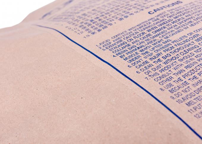 Kraftpapier-Nahrungsmittelgrad-Taschen Multiwall Brown mit Heißsiegelfähigkeits-Farbdruckgewohnheit