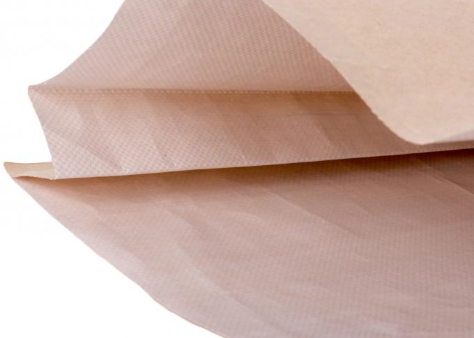 Gesponnene Plastikpapiertüte mit drei Seitendichtung pp. lamellierte Kraftpapier-Material