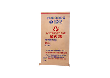 China Heißsiegel-Plastikpapiertüte-Kraftpapier-Tasche mit pp.-Gewebes-Material fournisseur