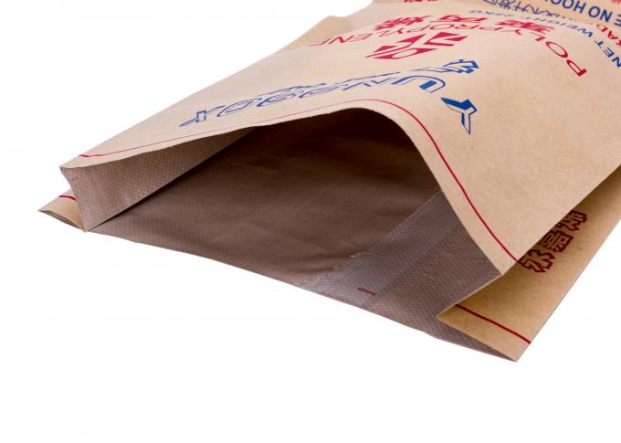 Heißsiegel-Plastikpapiertüte-Kraftpapier-Tasche mit pp.-Gewebes-Material