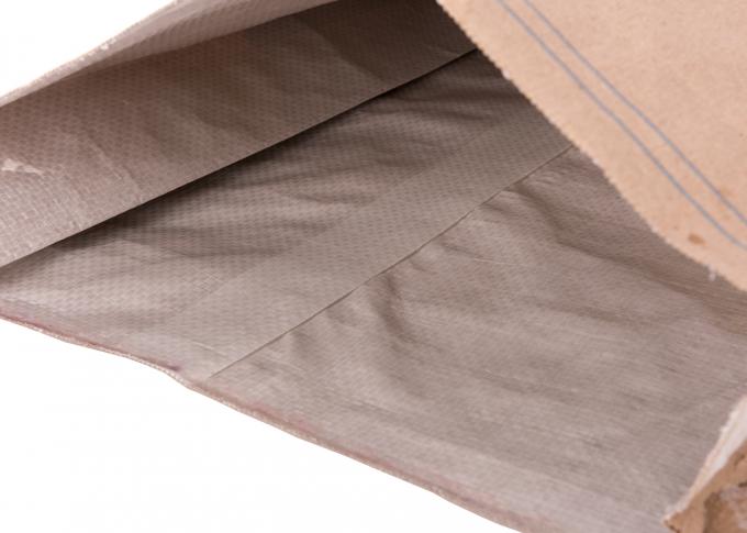 Pp. gesponnene Plastikverbund stehen oben Nahrungsmittelbeutel, weiße/Braun kundenspezifische Kraftpapier-Papiertüten