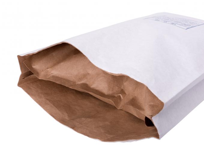 Weißes Kraftpapier-zusammengesetzter multi Plastikkompost sackt feuchtigkeitsbeständiges ein