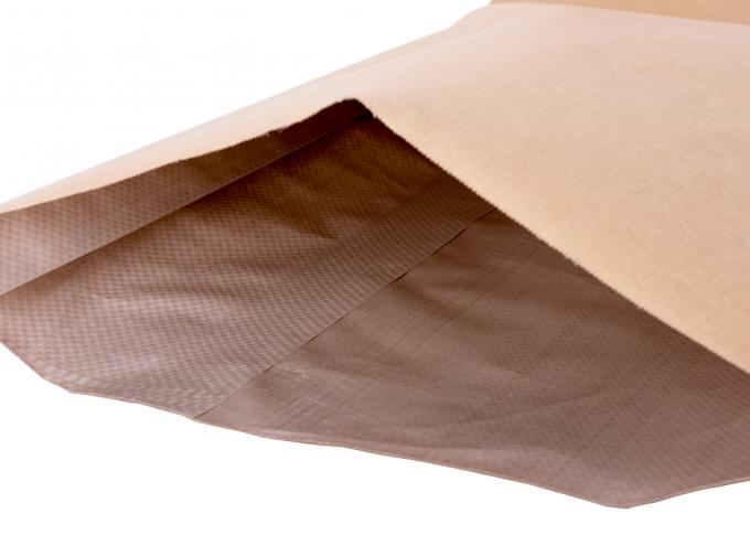 Aufbereitete Papiertüte Browns Kraftpapier Brown, Block-untere Gewohnheit Druck-Kraftpapier-Taschen
