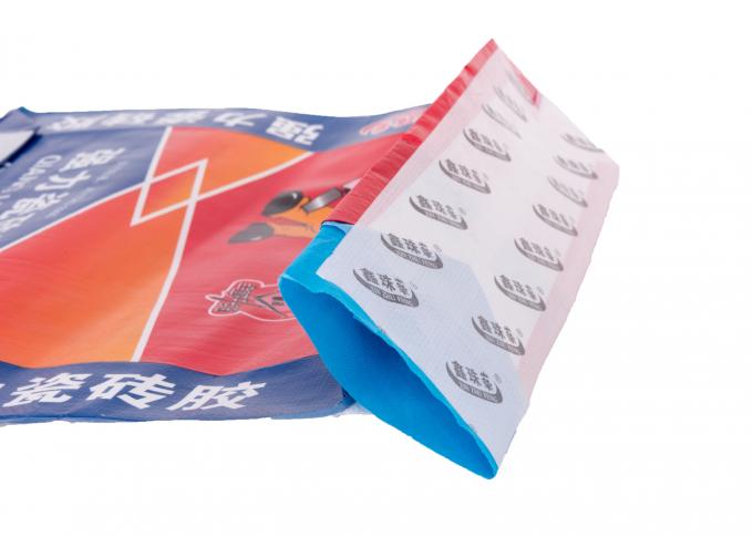 Pp./PET gesponnenes quadratisches unteres Ventil versiegelten Taschen mit kundenspezifischem Farbdruck